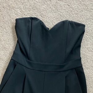 Strapless Black Jumpsuit Pantsuit